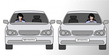 Right-hand Drive (뉴질랜드) / Left-Hand Drive (대한민국)